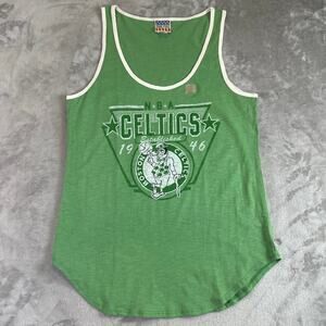 Vintage Junk Food Boston Celtics Tank Top Mens XL Green NBA Graphic USA Made